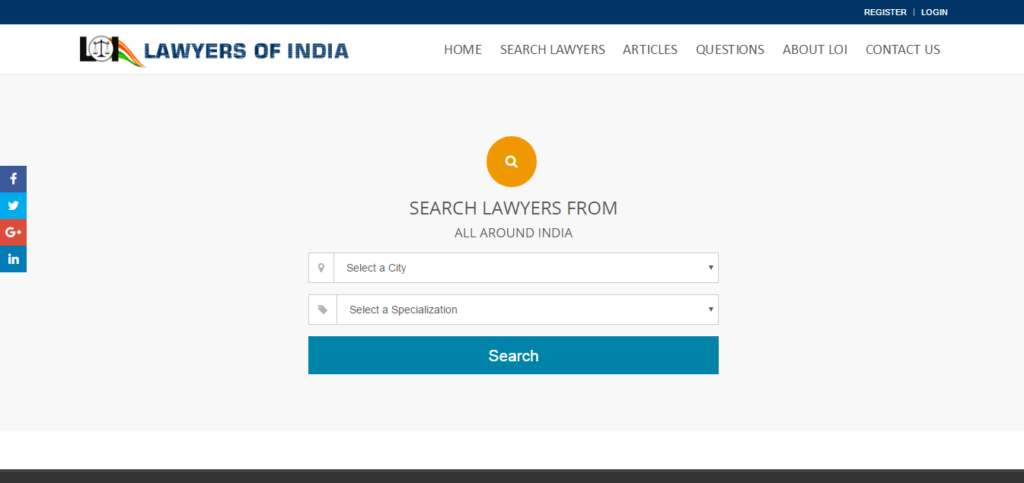 search lawyers from india