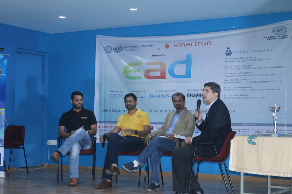 PAN-India Entrepreneurship Awareness Drive 2016, by Entrepreneurship Cell, IIT Kharagpur and Smartron, reaches Pune