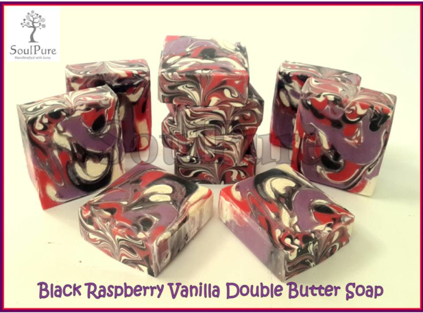 Black Raspberry Vanilla Double Butter soap