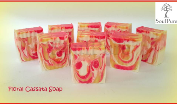 Floral Cassata Soap.