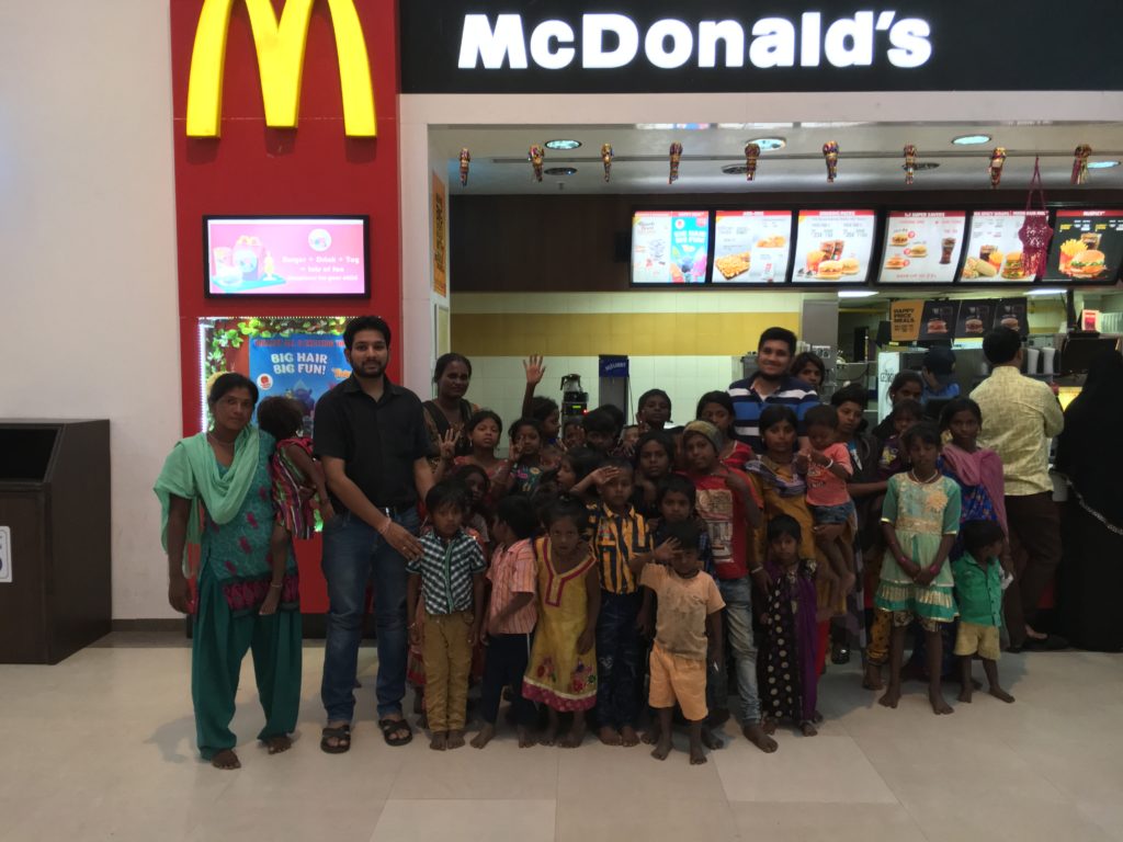 Vedant Goel and Yusuf Soni celebrate their Diwali with underprivileged children in the city, facilitating their fun-filled visit to a sprawling Pune Mall and an awesome meal at McDonalds
