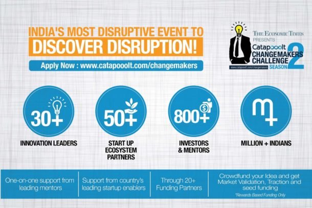 Catapooolt Changemakers Challenge Season 2 - India’s most Disruptive Hunt for Disruptive Startups!