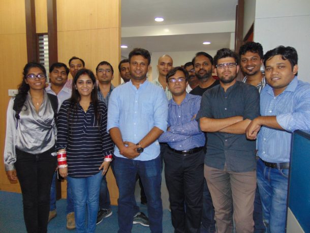 Team SpiderG with Ashwani Rathore, CEO & Co-Founder & Harshal Ingale, CTO & Co-Founder (3rd and 4th from left)