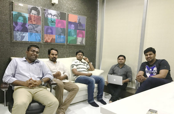 From Left - Keyur Bhalavat (Executive Director), Ravi Patel (Chief Design Officer), Hiren Kanani (Chief Technology Officer), Jankar Rajpara (Chief Product Officer), Alen Abraham - (CEO)