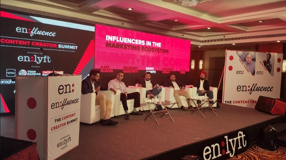 Panel discussion on ‘Influencers in the Marketing Ecosystem’ witnessed experts from the industry (L to R) Ajay Kudva, Saurabh Sancheti, Savio Joseph, Sunu Nair and Mandeep Singh