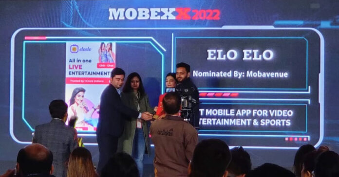 Eloelo recognised as the 'Best Mobile App in Video Entertainment and Sports' at Adgully’s MOBEXX Awards 2022
