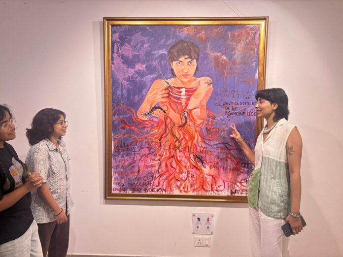 Khushi Khandelwal's first art exhibition 'What's Under My Skin' opens for exhibition at AIFACS