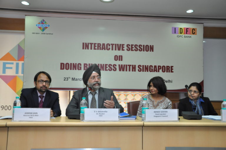 Federation of Indian Exporter Organization (FIEO) Organized “Interactive Session With Singapore Counsel” on India Singapore Business Perspective