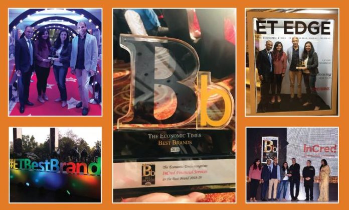InCred felicitated as ‘One of the Best Brands’ at The ET Best Brands Festival
