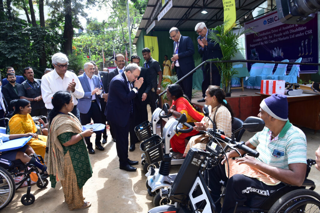 SBICAPS joins hands with APD to provide free assistive devices to 300 people with special needs in Bengaluru