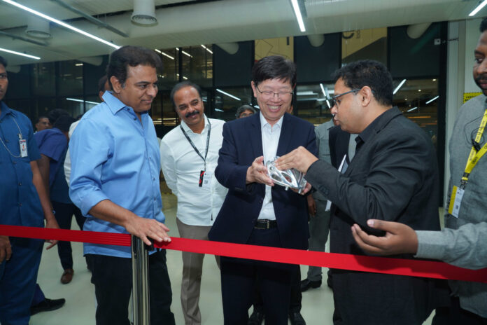 Foxconn Chairman Young Liu inaugurates T-Works, India’s largest Hardware Prototyping Centre, in Hyderabad Foxconn Chairman Young Liu inaugurates T-Works, India’s largest Hardware Prototyping Centre, in Hyderabad