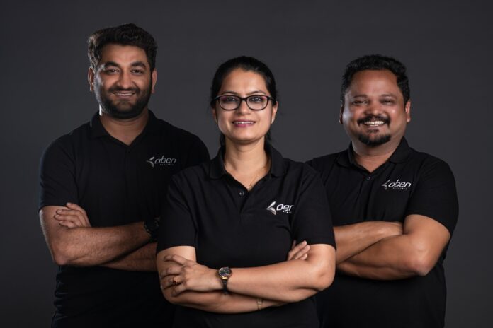L to R - Mr. Sagar Thakkar - Co-founder & CPO, Ms. Madhumita Agrawal - Founder & CEO, Mr. Dinkar Agrawal - Founder, CTO & COO at Oben Electric L to R - Mr. Sagar Thakkar - Co-founder & CPO, Ms. Madhumita Agrawal - Founder & CEO, Mr. Dinkar Agrawal - Founder, CTO & COO at Oben Electric